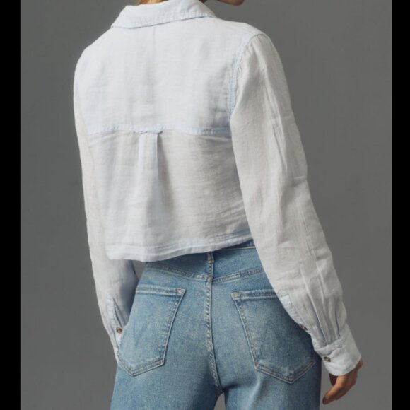 Brand New Pilcro Utility Cropped Buttondown Shirt - Picture 5 of 5